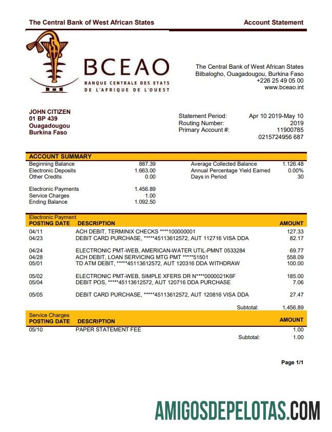 Burkina Faso O exemplo do Banco Central dos Estados da África Ocidental